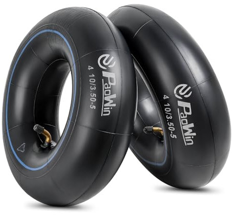 PaoWin 2PCS 4.10/3.50-5 (11x4.00-5) Schlauch für Schubkarrenrad 4.10-5 3.50-5 Schlauch, Aufsitzmäher/Luftrad Ersatzschlauch mit TR87 Schiebekarre Innenschlauch Schubkarre Reifenschlauch