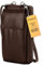 FLEXIBILITE® Handytasche Zum Umhängen Mit Portemonnaie | Echt Leder Handy-Umhängetasche Damen | Handytasche Mit Geldbörse [2025] | EXTRA Leicht 220 g Cognac