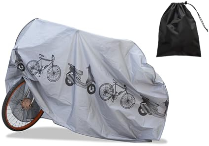 DHWEKU Telo Copri Bicicletta,Copribici Bici Impermeabile,Copri Bicicletta Esterno per Bici,Copertura Biciclette Esterno,Universale Copri Bicicletta da Esterno Anti Polvere Pioggia Anti Protezione UV