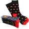 Pack de 6 Calcetines con Bandera de España para Hombre - Calcetines Algodón Transpirables España - Calcetín Media Caña