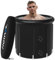 HotMax Bañera de hielo con interfaces de enfriador de agua, bañera de terapia de agua fría de 8 patas para recuperación, bañera de inmersión fría de 5 capas, bañera portátil para adultos