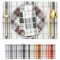 ARTAND Platzsets Schottenmuster Schottland Abwaschbar 4er Set Vinyl Tischsets für Esstisch Küchen Platzset Dauerhaft Platzdecken Tischzubehör -4er Set, 03 Tartan Schwarz