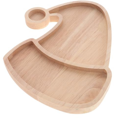 Garneck Snack per Le Feste di Natale Piatti Natalizi Tagliere di Salumi Natalizi Vassoi per Il Cibo Vassoio per Alimenti Natalizi Piatto da Portata Festivo Piatto di Cibo Natalizio Quercia