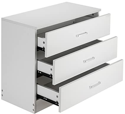 DMMFTERL Nachttisch, Interieur, kreativ, minimalistisch, dreistufige Schubladenkommode, Aufbewahrungsschrank, Schlafzimmer, Nachttisch, Beistelltisch, weiß/schwarz, Beistelltische, Schlafzi