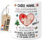Cupdarling® Mug Future Mamie Personnalisé - Chère Mamie Ce Noël Je Suis Encore Dans Le Ventre De Maman - Tasse Cadeau Noël - 330 mL Céramique