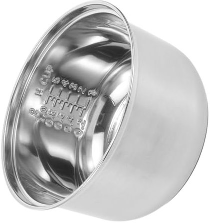 Amosfun Rice Cooker Inner Pot Non-stick Stainless Steel Professional Cooker Replacement Supply for Household Electric