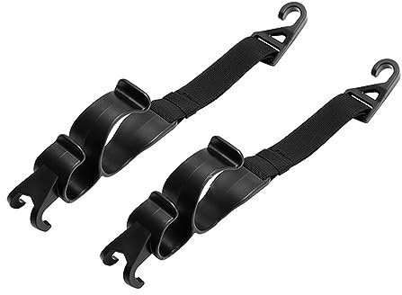 Headrest Hooks for Car Back Seat Black Hangers Holder Hook for Backpack Bag Umbrella