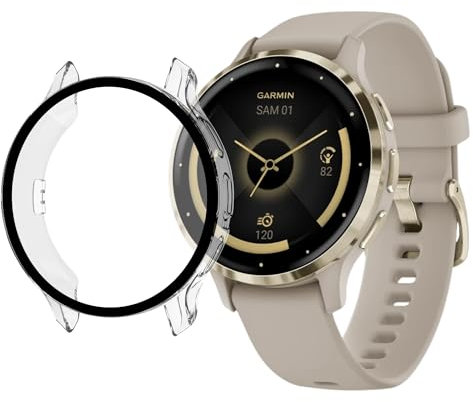 Coque Compatible pour Garmin Venu 3s 41mm - Protection Rigide étui Transparent écran Verre trempé Montre connectée Phonillico®