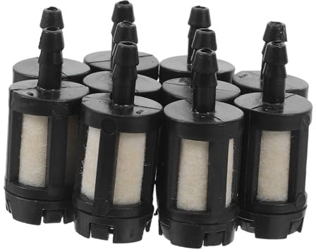 GANAZONO 10pcs Gasoline Filter Head Parts for Lawn Mower Hedge Trimmer Inline Filter Easy Install Carry
