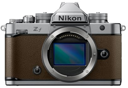 Nikon Zf 24.5MP Full Frame Mirrorless Camera with 273-Point Hybrid AF and 5-Axis Stabilization (Silver & Sepia Brown)