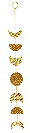 Laikoutd Mondphase Wandbehang Ornamente Metallkette Girlanden Wand Böhmischer Anhänger Zuhause Kinderzimmer Schlafzimmer Dekoration Phasenanhänger