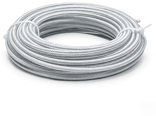 Trimmertråd klipptråd 3,0 mm x 41 m, stål-nylontråd, grästrimmer, tråd, för motorsensor, ersättningstråd för grästrimmer för röjsåg för grästrimmer för röjsåg för gräs gräs gård trädgård