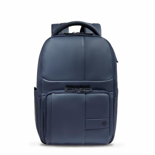Piquadro Wasserfester Reiserucksack mit Laptop-Fach 15,6 Mann Stoff bleu
