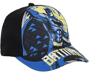 BATMAN Baseball Cap für Kinder und Jugendliche, Schirmmütze mit Grafik, Blau und Schwarz, Schwarz , 52