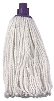 Cofan Fregona de Hilo Microfibra | Color Blanco | Grosor 160 Gr | Máxima suavidad y Absorción con Secado rápido