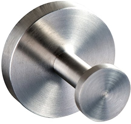 Ambrosya® | Exclusivo toallero de acero inoxidable | Cuarto de baño Paño de cocina Sostenedor del gancho de la toalla Gancho Ganchos de la capa del estante (Acero inoxidable (Cepillado))