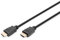 DIGITUS Cable de conexión HDMI Premium High Speed, tipo A - HDMI 2.0 - 2.0m - con canal Ethernet - Ultra HD 4k/60Hz - compatible con TV/beamer/monitor - contactos chapados en oro - negro