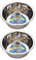 Munch & Crunch 2 X Stainless Steel 21cm Dog Bowl for Small Medium & Large Dogs, Pets Feeder Bowl and Water Bowl Perfect For Any Pets, Cats & Dogs Pack of 2