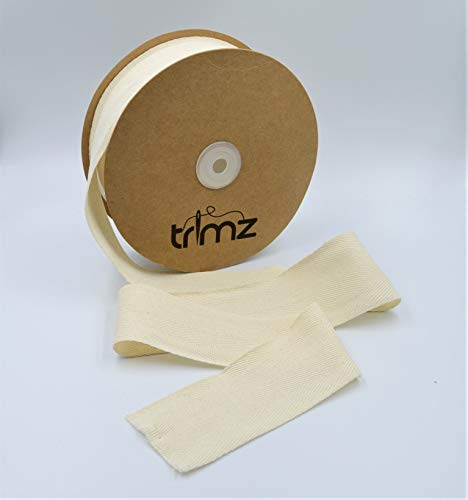 Trimz Fischgrätenband, 100% Baumwolle, 50 mm x 25 m