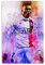 TINGTAI Kylian Mbappe Fußballstern, individuelle Charakter-Kunstposter, dekoratives Gemälde, Leinwand, Wandkunst, Wohnzimmer, Poster, Schlafzimmer, Gemälde, 60 x 90 cm