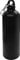 HAC24 Aluminium Trinkflasche Schwarz 0,75 L mit Karabiner Alu Wasserflasche Sportflasche Fahrradflasche Aluflasche