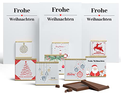 Weihnachtskarten inkl. Schokolade 8x Frohe Weihnachten Weihnachtssüßigkeiten Adventskalender Merry Christmas Weihnachtsgrüße Fröhliche Weihnachten Weihnachtspostkarten