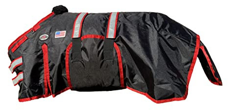Challenger Miniatur-Winterdecke, Führmaschinendecke, Rot, 54–60 (XXL), 1680D