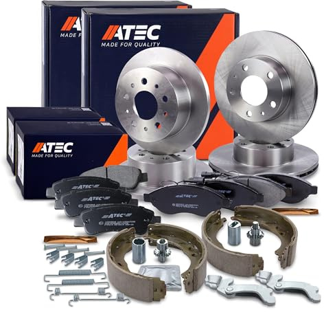 ATEC Germany Bremsenset inkl. Bremsscheiben Vorne Ø 280 mm Belüftet + | Kompatibel mit: CITROËN JUMPER II Bus, JUMPER II Kasten, JUMPER II Pritsche/Fahrgestell, FIAT DUCATO Bus, DUCATO Kasten