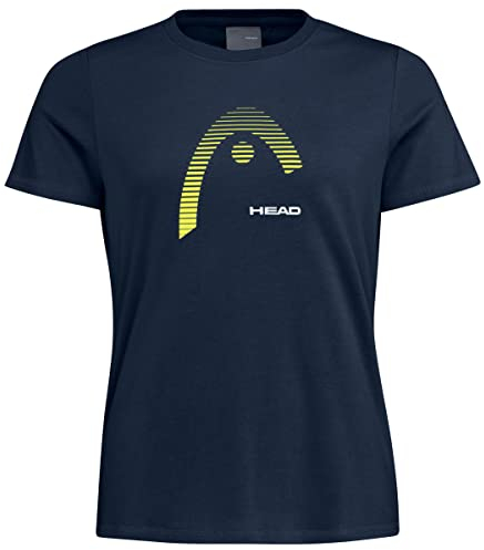 HEAD Damen Club Lara W T-Shirt, Dunkelblau, XL EU