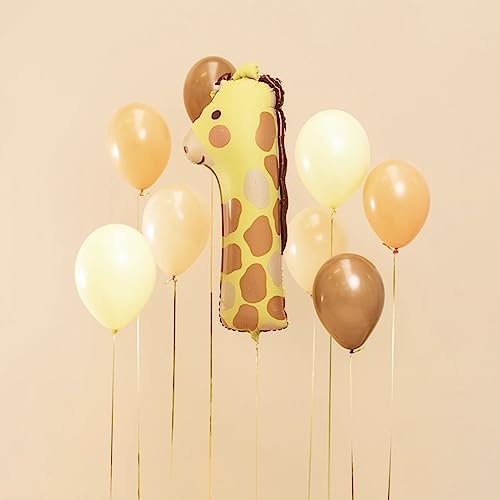 PartyDeco Riesenzahl #1 Giraffe
