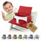 Sitzkissen Ersatzbezug Bezug Kissen-Set Sitzverkleinerer kompatibel mit Stokke Tripp Trapp für Hochstuhl-Kinderstuhl Mod. 2 (org. rot)
