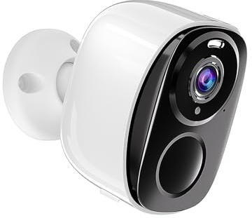 ELECCTV Telecamere di sicurezza WiFi 5G/2.4G Wireless Outdoor, 2K Telecamere WiFi alimentate a batteria con AI Motion Detection Spotlight Siren, visione notturna a colori, conversazione a 2 vie, IP65