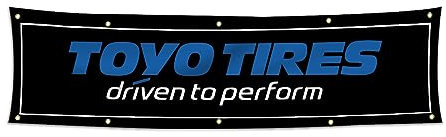 Toyo Tires Banner Flagge, 6 x 2,4 m, Garage, Geschäft, Wanddekoration, Flaggen