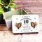 Fingerprint Designs 10th Wedding Anniversary Grey Heart Photo Rectangle Personalised Treat Tin | Personalised Gift | Custom Gift | Tin | Storage Container|Tin