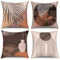 Uiiooazy Kissenbezug Abstrakt, Kissenbezüge Boho Schwarz Weiß Bogen Geometrisches Muster Quadratisch Kissenhülle Samt Zierkissenbezug für Sofa Couch Schlafzimmer Wohnzimmer Auto, 4er Set, 80Bx80Hcm