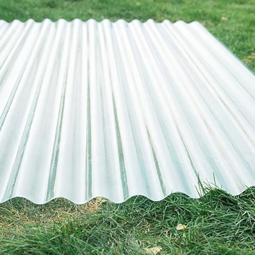 Bitumenwellplatten,Carport-Dachplatten,Wellbahn,Ersatzplatten,Transparente Tageslichtplatten,Dachblech für Gerätehaus,Regensichere Gewächshausplatte,1,5mm Dick (0.9x1.2m/35x47in,9 Pcs)