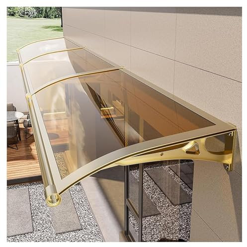 Fenstermarkise, Haustürüberdachung, Verandaüberdachung, Terrassenüberdachung aus Polycarbonat für den Außenbereich, Gartenüberdachung, UV-Schutz vor Regen, Schnee und Sonnenlicht, Verandaüberdachung