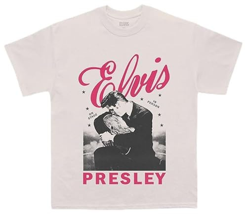 Elvis Presley Unisex Elvis Presley On Stage T-Shirt Artist Merch (1er Pack)