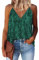 AirMood Frauen Sexy V-Ausschnitt Sparkle Shimmer Tank Westen Pailletten Tops Las Vegas Disco Pailletten Tank, grün, S