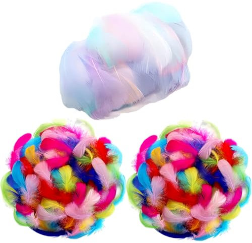 300 Stück Bastelfedern, Bunte Federn，Feder zum Basteln für DIY Ohrring, Hochzeit, Machen, Traumfänger, Kopfschmucksfedern (Mix-Farbe)
