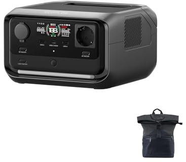 EF EcoFlow RIVER 3 Plus Station électrique portable, batterie LFP 286Wh, sortie 1200W, autonomie 16h pour appareils <100W, extensible à 858Wh, UPS<10 ms, générateur solaire pour camping et camping-car