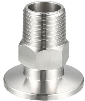 KF16 KF25 1/8'' 1/4'' 3/8'' 1/2 3/4'' 1'' BSP Männlichen Adapter Vakuum Fitting SS304 Edelstahl(KF-16,3/8)