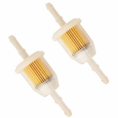 Small Inline Fuel Filter Twin Pack - Universal for 6mm & 8mm Fuel Lines, Suitable for Cars, Quad Bike, Motorcycle, Lawnmowers, Generators, Forklifts & More.small fuel filter for motorcycle