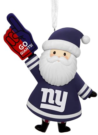 Hallmark NFL New York Giants Santa Fan Weihnachten Ornament Geschenke für Sportfans