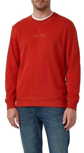 s.Oliver Herren Sweatshirt mit Logo-Artwork Sweatshirt