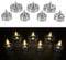 Online Fuchs 7er Set LED Kerzen Teelichter XL Shiny mit 6-Stunden Timer und spiegelnder Glanzoberfläche (Silber)