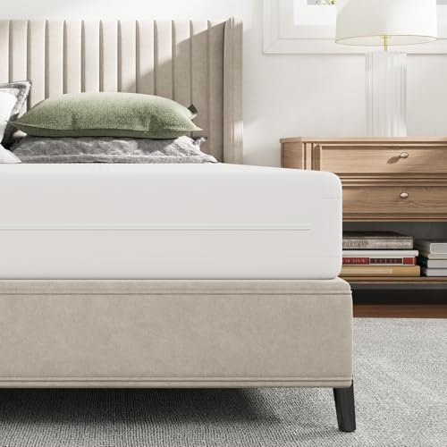 Novilla Matelas 140x190 cm, 18cm, Matelas en Mousse en Fibre de Bambou Déhoussable, 7 Zones, Deux Faces Utilisable