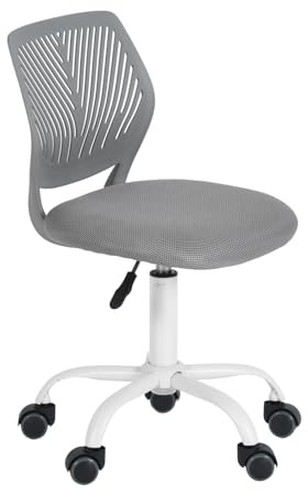 FurnitureR Home Office Stuhl, ergonomischer höhenverstellbarer Drehstuhl mit Rollen, moderner Computerstuhl für Arbeitszimmer und Büro