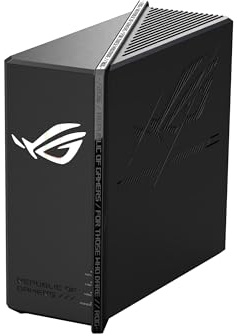 ASUS ROG Strix GS-BE12000 WiFi 7 Tri-Band Router, 12000 Mbps, Capacità cablata 20G, copertura 3.000 mq, CPU Quad-core 2.0GHz, accelerazione di gioco, sicurezza a triplo livello, compatibile AiMesh