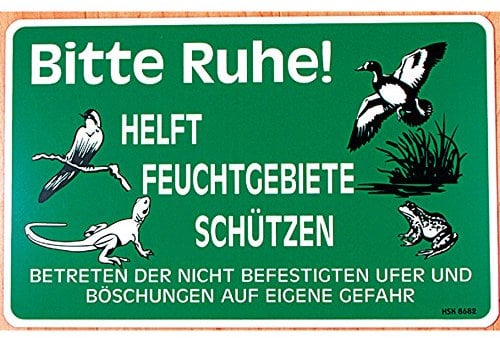 Hinweisschild - Bitte Ruhe - Gr. ca. 40 x 25 cm - 308682